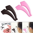 thumbnail image 1 of 2 pares de ganchos de silicona antideslizantes para gafas, accesorios ligeros para para y adultos, agarre cómodo para gafas rosa y marrón Fernando Gancho para la oreja para anteojos, 1 of 8
