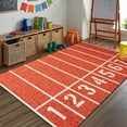thumbnail image 1 of Football Rug Playing Football Interesting Sports Scene Design Modern Football Non Slip Area Rug Floor Mat, 1 of 4