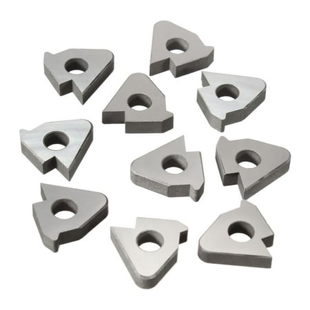 

10x Inserts Rotary CNC Diamond Shape Carbide Thread Turning Tool for Lathes Milling Machines