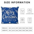 thumbnail image 5 of SHERONV   Blue Merry Christmas Throw Pillow Covers,Farmhouse Decorative Outdoor Deer Christmas Tree Pillow Shams Cases Slipcovers Set  Couch Sofa 18x18in, 5 of 5