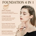 thumbnail image 2 of 4-in-1 Foundation Medium Spectrum 2 Pack,Advanced Color-Match Technology,Deep Hydration + Skin Tone Perfecting,for Everyday, Sports, Dancing and Traveling,30g, 2 of 12