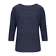 thumbnail image 5 of HongQid 3/4 Length Sleeve Womens Dressy Casual Tops Round Neck Tunic Shirts Summer Spring Fall Clothes, 5 of 5