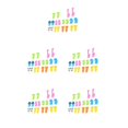 thumbnail image 3 of maskred 10pcs Animal Fruit Fork Cartoon Children Snack Dessert Pick Stick Toddler Table Toothpick Dining Kitchen Tableware As Shown 5Set, 3 of 6