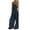 Blue, variant on Women Strap Jumpsuit Summer New Style Solid Color Pocket Casual Jumpsuit Female