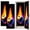 Color 3, variant on 2 Pcs School Locker Magnetic Wallpaper 12" x 36" Flaming Baseball American Flag Patriotic Reusable Removable Locker Accessories Back to School Supplies