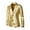 Gold#05, variant on Leesech Men Casual Fashion Suit Collar Button Long Sleeve Blazer with Pocket Coat