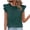 Green, variant on Sentmoon Womens Strappy Cold Shoulder T-Shirts Crew Neck Short Sleeve Tops Workout Ruffle Basic Oversized Womens Tops Clothing 2025 Clearance Sales Today Deals Prime