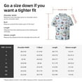 thumbnail image 7 of Vsdgher Swimming Shark Print Men's Wrinkle Free Untucked Cuban Shirt Business Casual Button Down Shirts Short Sleeve Shirt, 7 of 7