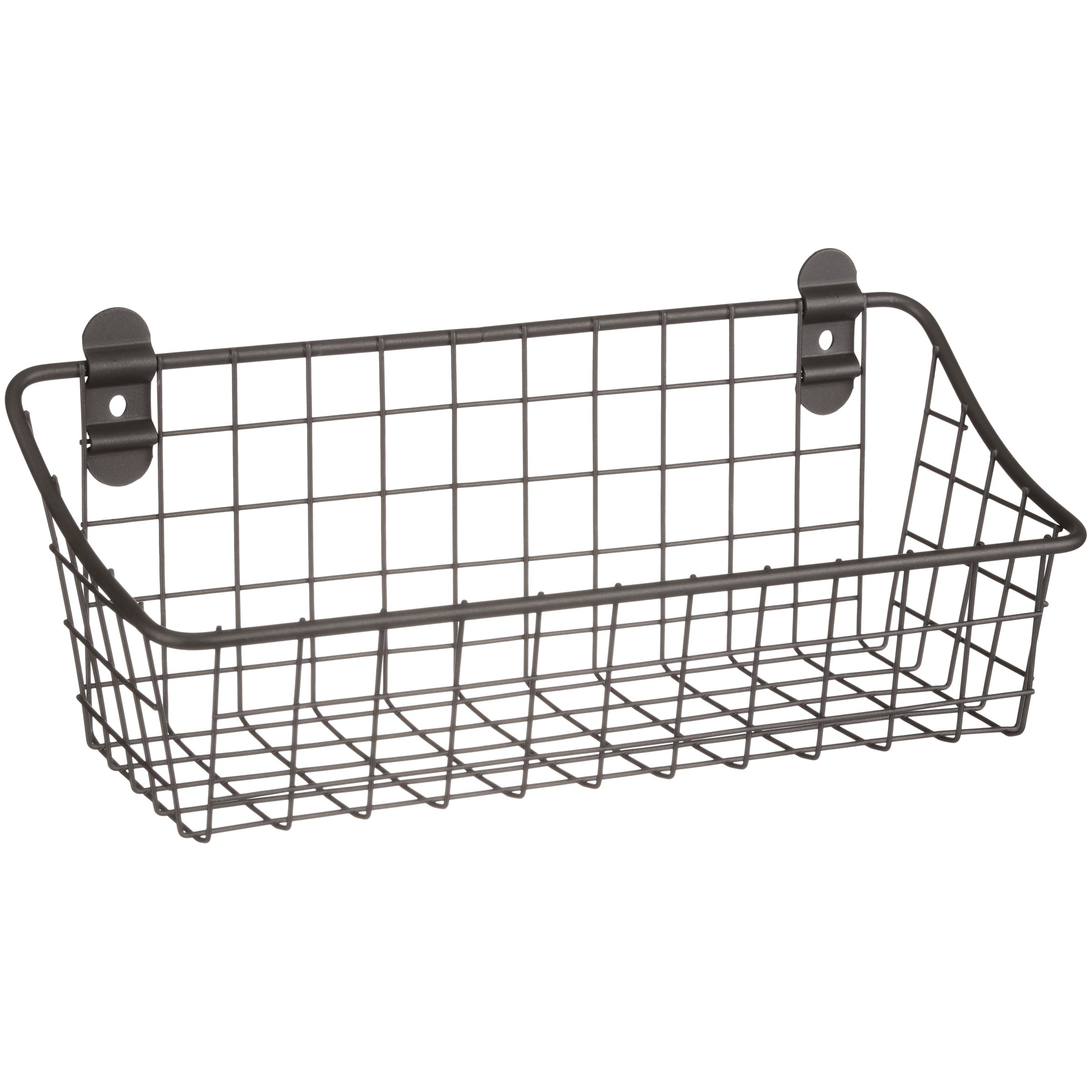 Spectrum Diversified Designs Small Vintage Wall Mount Basket Spectrum Diversified Designs Small Vintage Wall Mount Basket Gray 11 L X 4 W H