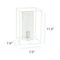 thumbnail image 3 of Lalia Home Metal Framed Table Lamp in White with Clear Shade, 3 of 5