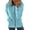 Light Blue#2, variant on Brilliant Sweater for Women Fashion Woman Long Sleeve Zipper Open Front Loose Outerwear Printing Blouse Coat Tops Pockets Hooded Blouse