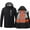 Black, variant on Womens Heated Jacket Puffer Coat Men's And Women's Same Eight Heating And Thickening Hooded Charging Suit