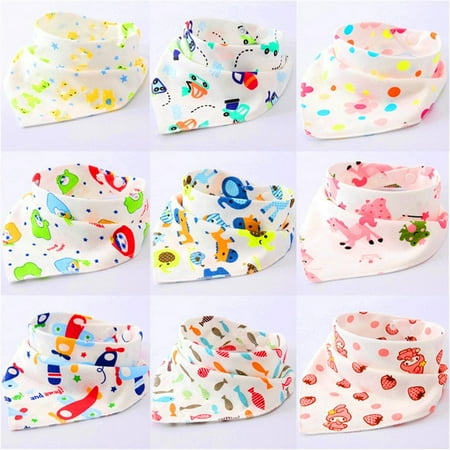 

Baby Bandana Drool Bibs - Bandana Bibs for Boys Girls - Super Absorbent Bandana Drool Bibs - Teething Bibs - Organic Cotton Baby Bibs for Infant Toddler - 10 Pack Bibs Set