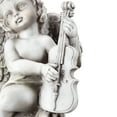 thumbnail image 5 of Northlight Set of 2 Cherub Angels with Instruments Sitting Outdoor Patio Garden Statues 14.75" -, 5 of 9