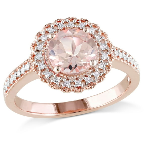 Everly Women's Morganite Rose Gold Plated Ring