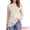 Apricot, variant on DARING DIVA Women's Pullover Long Sleeve Crew Neck Knit Sweater Tops XS Apricot
