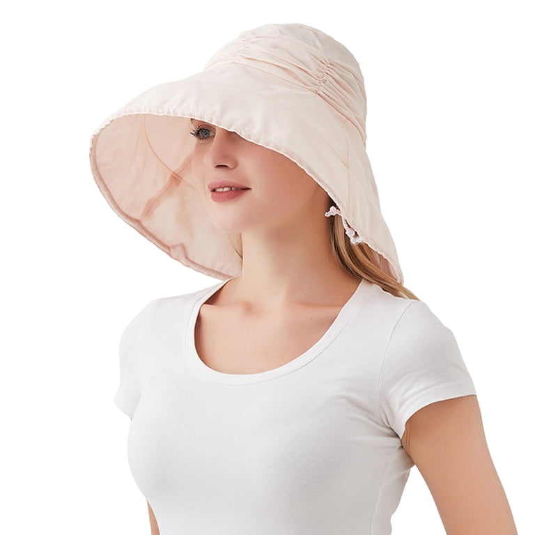 Waroomhouse Women Fisherman Hat Large Brim Foldable Solid  display picture 1