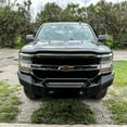 thumbnail image 4 of Vijay Compatible with 2016-2017-2018 Chevrolet Silverado 1500 Front Bumper Textured Black Steel with Light and D-ring, 4 of 8