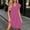 Hot Pink, variant on Blmnix Peplum Dress for Women with Pockets Shift Striped Dress Dresses Short Sleeve V-Neck Mini Adaptable Womens Dresses Summer S