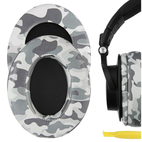 Geekria Extra Thick Replacement Ear Pads for ATH M50X /M50XBT/ M50XBT2/ M60X/ M50/ M40X /M30/ M20/ M10 Headphones, Ear Cushions (Camo)