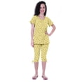 thumbnail image 5 of Moomaya Printed CottonNightwearSet For Womens Top & Capri Pant 2 Piece Sleepwear, 5 of 5