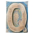 thumbnail image 3 of Ambesonne Initial Q Tablecloth Rectangular Table Cover, Uppercase Worn Wood Art, 60"x90",, 3 of 4