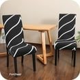 thumbnail image 4 of Chair Covers for Dining Chairs Set of 4,Geometric Stretch Dining Room Chair Cover Kitchen Parsons Chair Slipcovers (Pack of 4, Geometric), 4 of 6