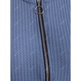 thumbnail image 3 of Camiseta Rayada Talla Extra Media Cremallera Rosegal  Mangas largas de talla grande, 3 of 5