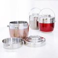 thumbnail image 3 of 1.5LStainless Steel Food Bento Box 12 Hours Vacuum Lunch Box Keep Warm 2 Layer Lunch Box Soup Jar Insulated Box -Silver, 3 of 8