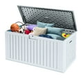 thumbnail image 6 of Uforic 180 Gallon Extra Large Outdoor Deck Box, Double-Wall Resin Storage Box with Flexible Divider, Lockable,‎Weatherproof,White, 6 of 7