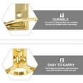 thumbnail image 6 of ADDHAT 10-Pack Golden Iron Angle Box Hinges for Wooden Jewelry Box Repair, Craft Projects, and Hardware Accessories, 6 of 8