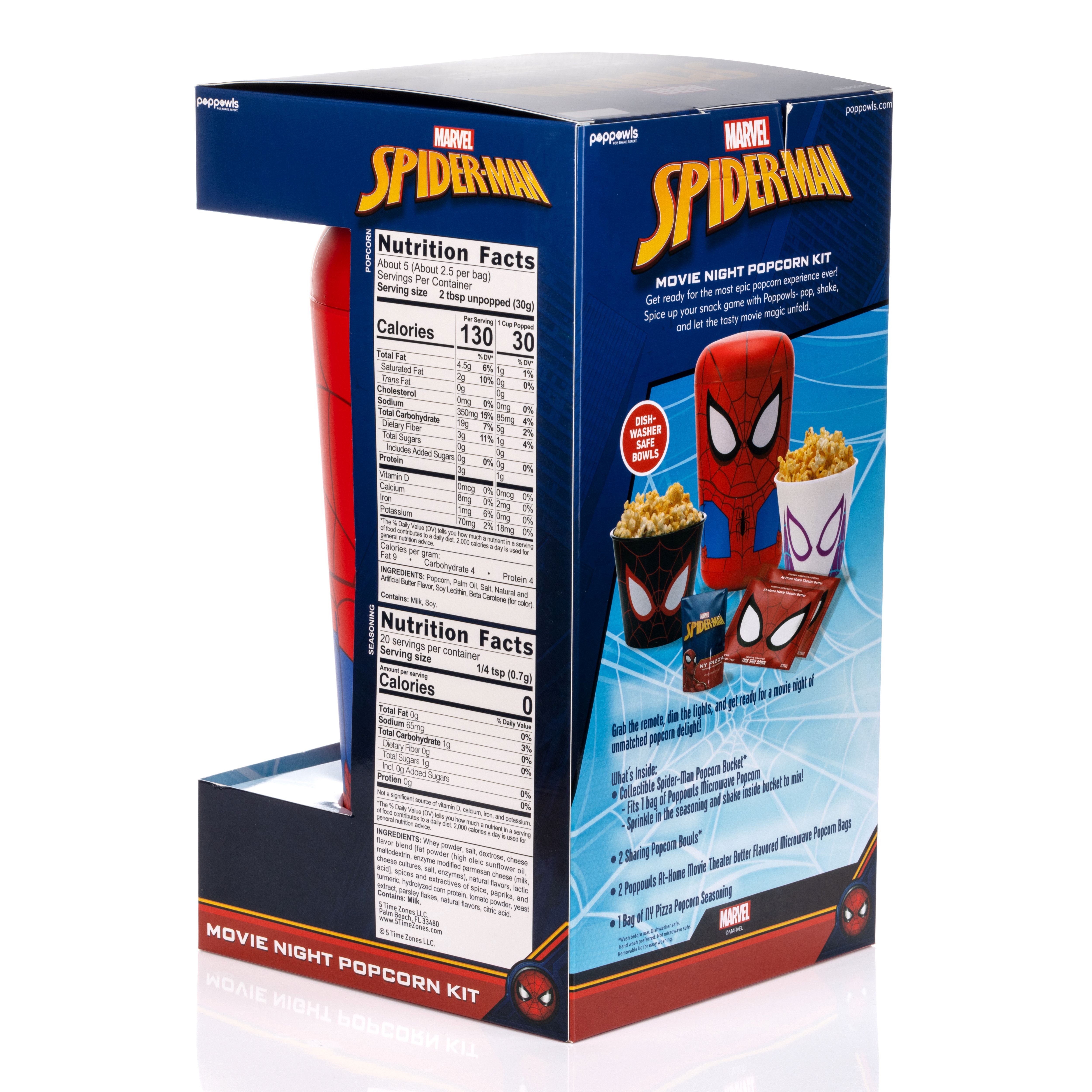 Spider-Man Poppowls At-Home Movie Theater Microwave Popcorn Kit