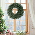 thumbnail image 2 of Bringstar Pre-Lit Christmas Wreath, 24 inch Artificial Holiday Garland with 50 LED Lights, 2 of 7