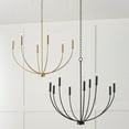 thumbnail image 6 of Capital Lighting 452191 Ansley 9 Light 35" Wide Taper Candle Style Chandelier - Nickel, 6 of 7