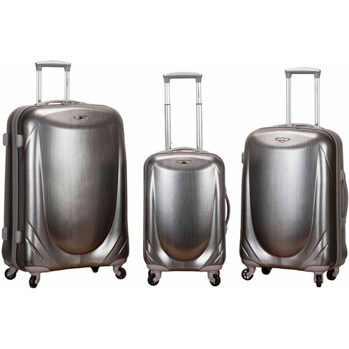 Rockland Luggage Hyperspace 3Piece Hardside Polycarbonate Spinner Set
