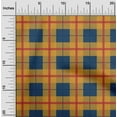 thumbnail image 3 of oneOone Polyester Lycra Dark Navy Blue Fabric Madras Check Sewing Craft Projects Fabric Prints By Yard 56 Inch Wide, 3 of 4