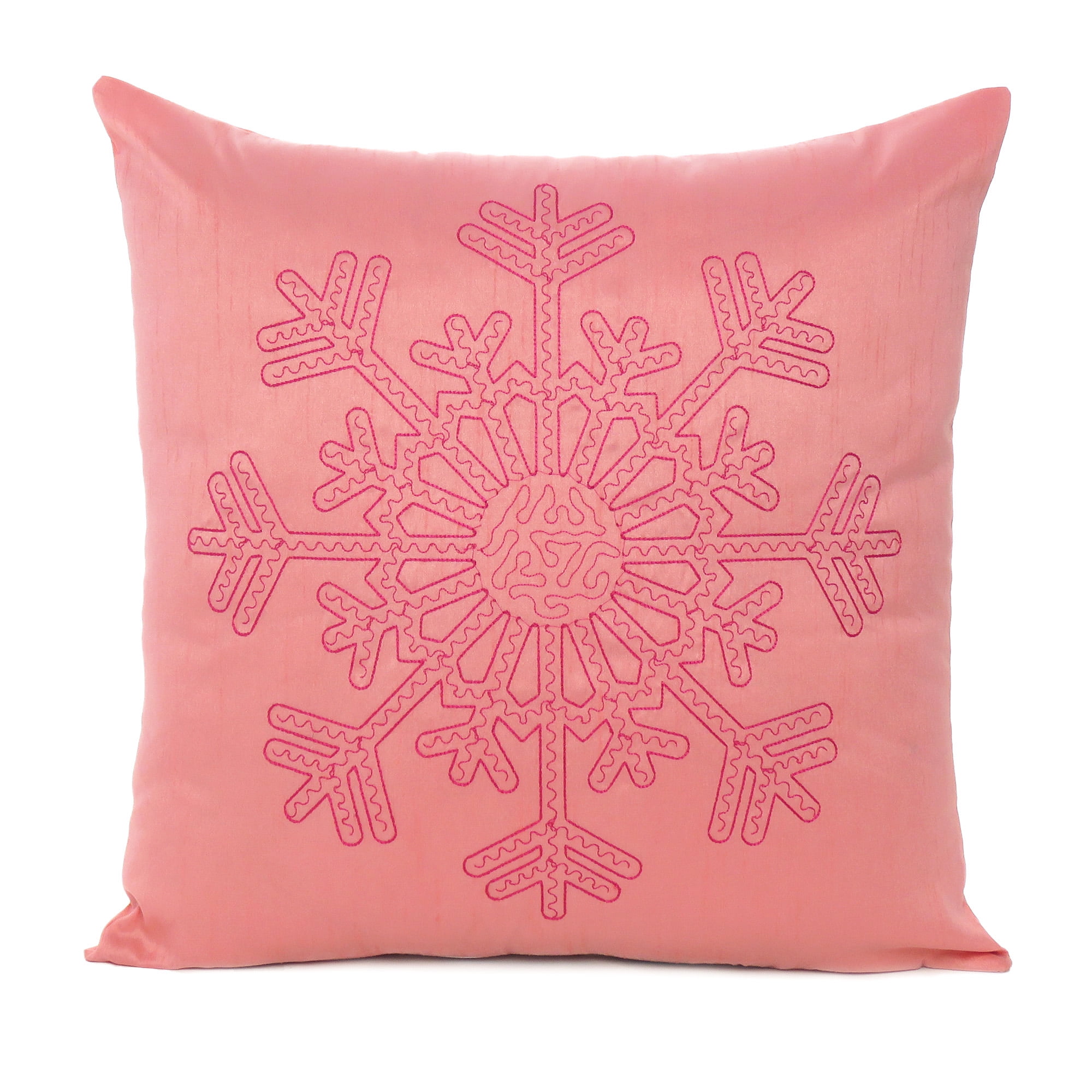 Blue Vibrant Decorative Throw Pillows Snowflake Cushion Coses Outdoor