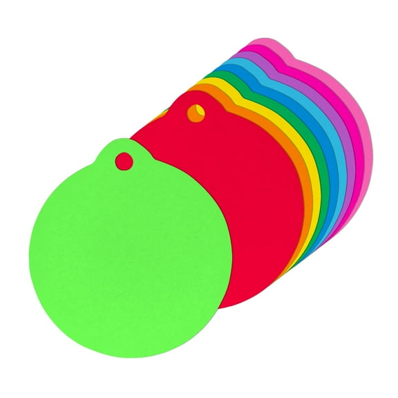 Hygloss Products Pre-Cut Ornament Shapes - Great for DIY Holiday Arts and Crafts, Christmas Trees, Gifts Tags and More - Assorted Bright Color Cardstock - 3-Inches - 100 Pcs