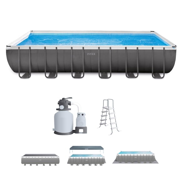 Intex 26363EH 24' x 12' x 52" Rectangular Ultra XTR Frame Swimming Pool w/ Pump