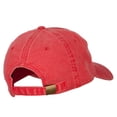 thumbnail image 4 of World Greatest Grandpa Embroidered Washed Cotton Twill Cap - Red OSFM, 4 of 5