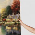 thumbnail image 3 of Pratyus American Scene Painting Quick-Drying Shower Curtain Set for Bathroom with Hooks, Washable Polyester Fiber Fabric Shower Curtain for Bathroom Decoration 69x72, 3 of 7
