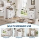 thumbnail image 5 of Yeshouse Armario de almacenamiento estilo granja con puertas y cajones, armario de cocina independiente con estante abierto, armario de baño para cocina, lavandería, sala de estar y dormitorio, 5 of 9