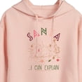 thumbnail image 3 of Disney Winnie The Pooh - Christmas Tigger - Santa, I Can Explain - Juniors Cropped Pullover Hoodie, 3 of 5