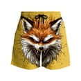 thumbnail image 6 of Hfnxid Big and Tall Men's Athletic Capris Cotton Linen Quick Dry Shorts Drawstring Workout Lounge Trouser Summer Travel Vacation Pants Yellow XL, 6 of 7