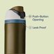 thumbnail image 3 of Freesiip Stainless Steel Water Bottle With Straw, 32 Ounces, Very Dark And Silicone Boots, Shift Preventive Protective Sheath Cover, 3 of 5