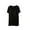 Black, variant on Teissuly Women Blouse Plain Casual Fashion V-Neck Regular Short Sleeve Pajama Tops