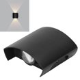 thumbnail image 4 of Aplique De Pared LED Impermeable Decorativo De Aleación De Aluminio Negro, 4 of 7