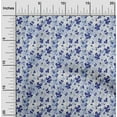 thumbnail image 2 of oneOone Cotton Poplin Royal Blue Fabric Floral & Greenery Quilting Supplies Print Sewing Fabric By The Yard 56 Inch Wide-YA, 2 of 6