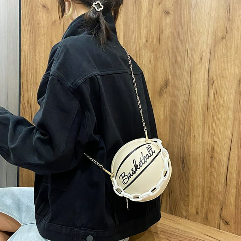 Cute Embossed Leather Circle Bag