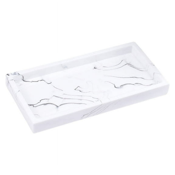 Marble Storage Tray Bathroom Vanity Tray Jewelry Dish Cosmetics Organizer